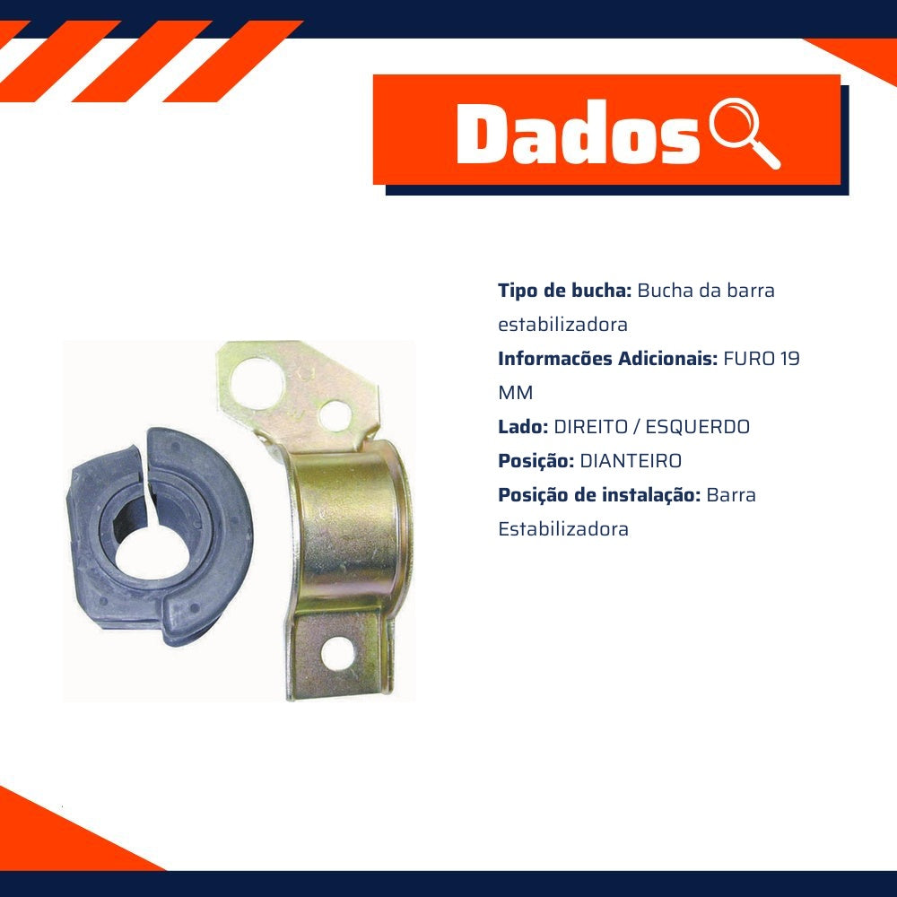 Kit da Barra Estabilizadora Dianteira para Fiat Palio - Kit & Cia - 10464 - (8)