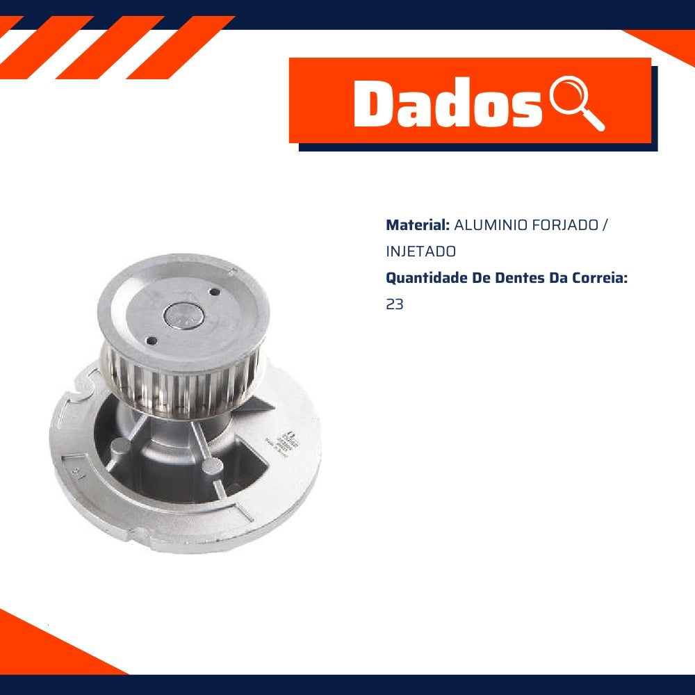 Bomba D'Água para Chevrolet Meriva e Fiat Stilo - Indisa - 252009 - (3)