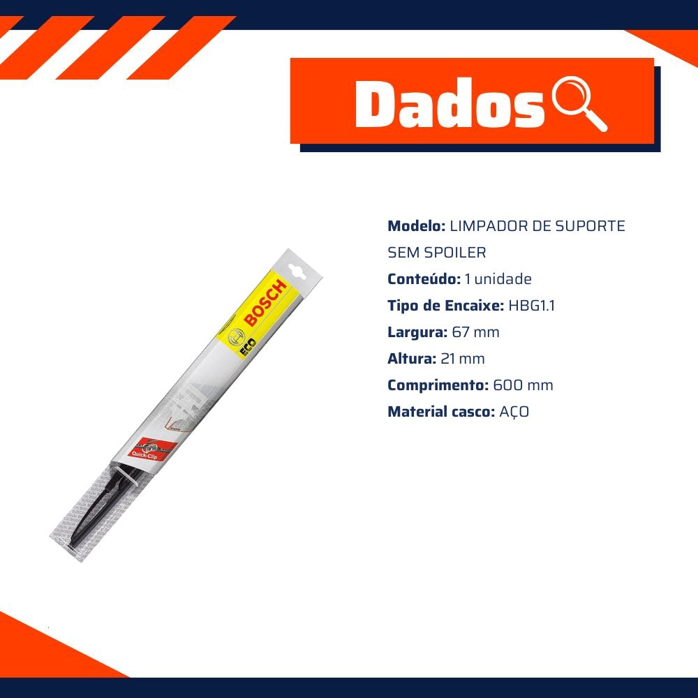 Palheta do Limpador de Para Brisa - Bosch - 3 397 004 910 - (2)