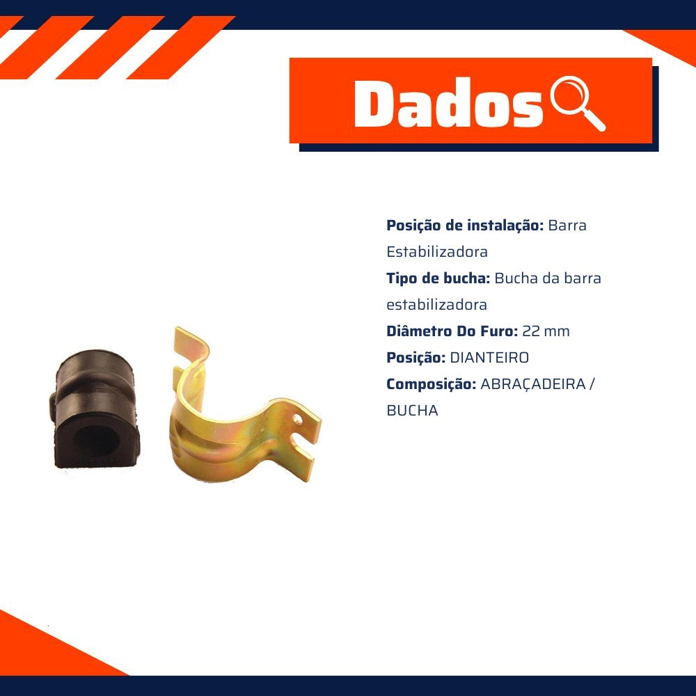 Kit da Barra Estabilizadora Dianteira para Chevrolet Zafira - Kit & Cia - 30062 - (8)