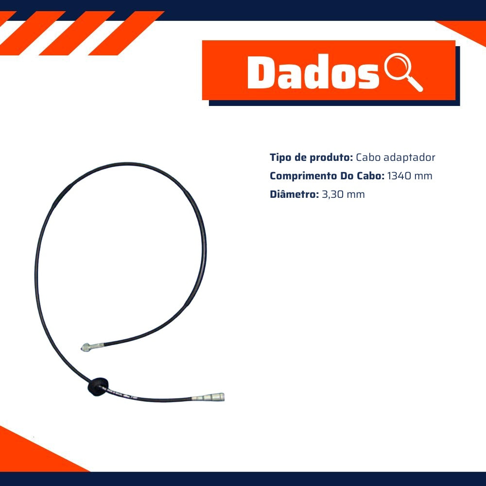 Cabo de Comando do Velocímetro para Chevrolet D-20 e D-40 - Fania - 30-150 - (1)