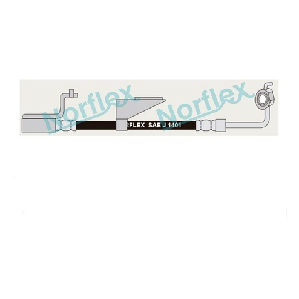 Mangueira Flexível de Freio Dianteiro - Norflex - 3051 - (1)