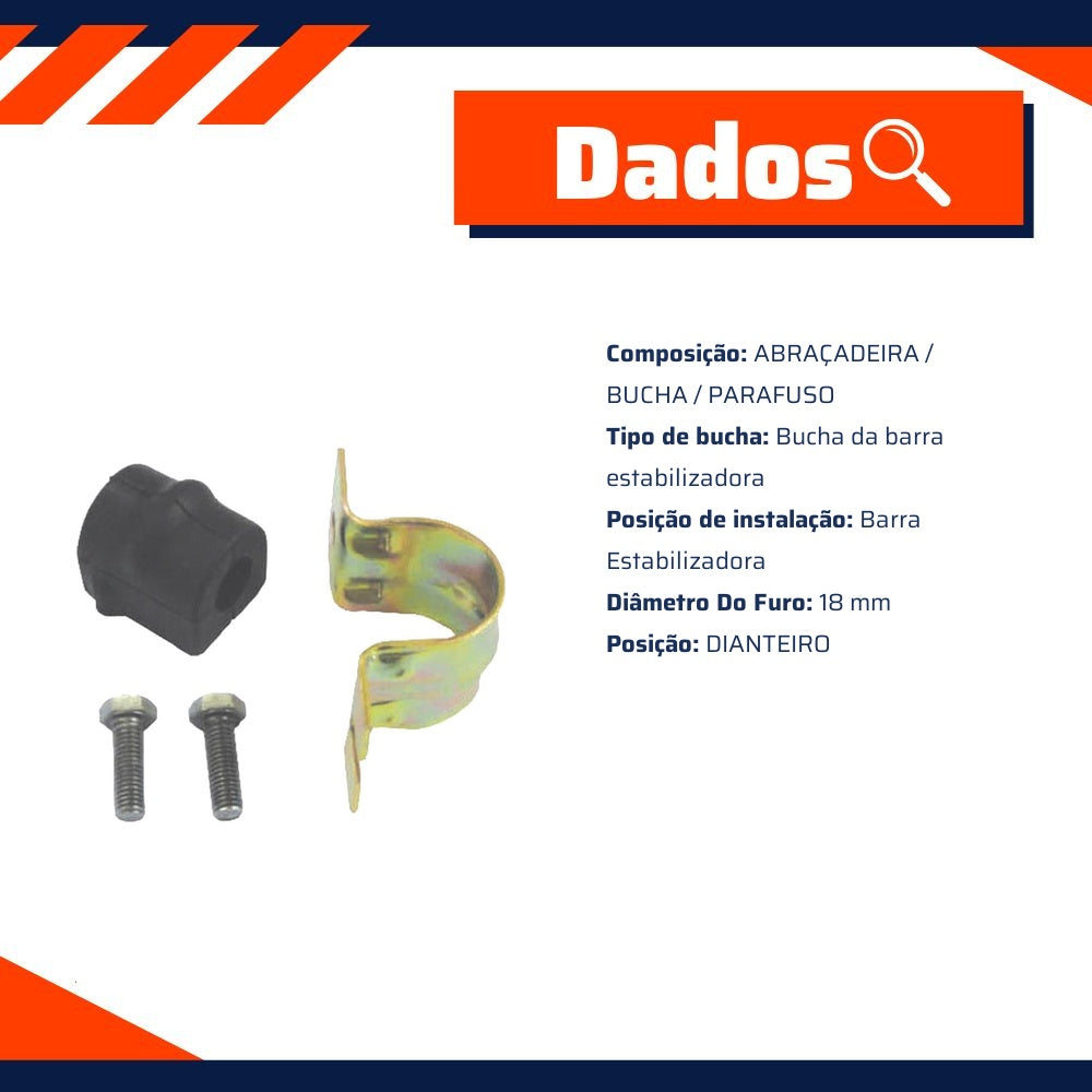 Kit da Barra Estabilizadora Dianteira para Chevrolet Astra Hatch e Astra Sedan - Kit & Cia - 30539 - (8)