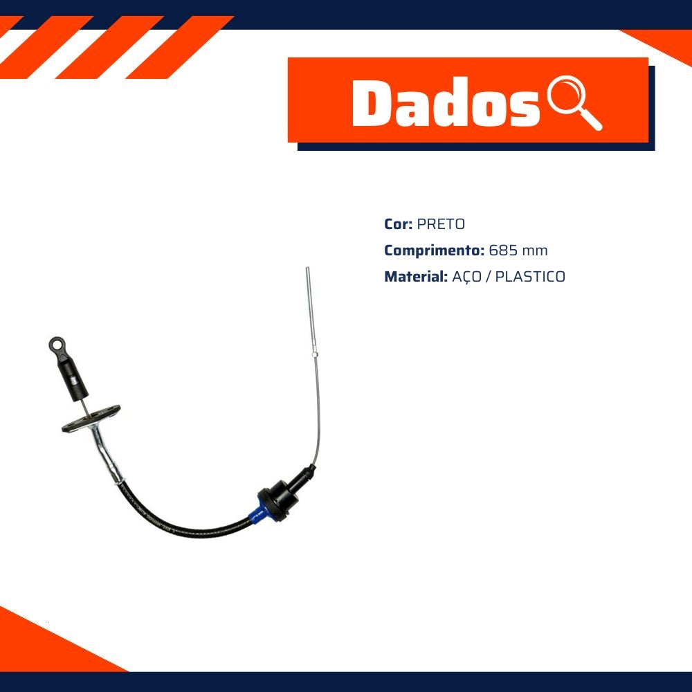 Cabo de Comando da Embreagem para Fiat Palio - IKS - 3308 - (8)