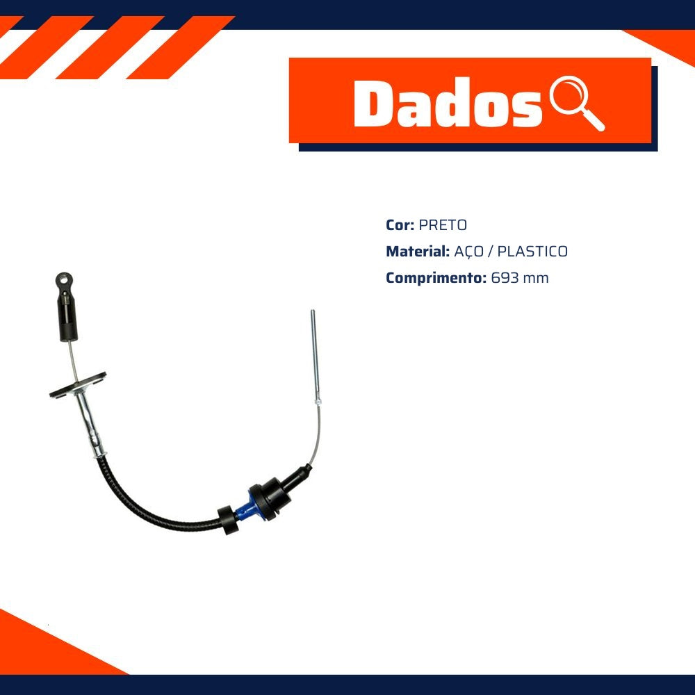Cabo de Comando da Embreagem - IKS - 3318 - (3)