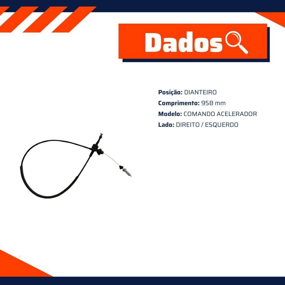Cabo de Comando do Acelerador para Ford Ka - Fania - 34-414 - (2)