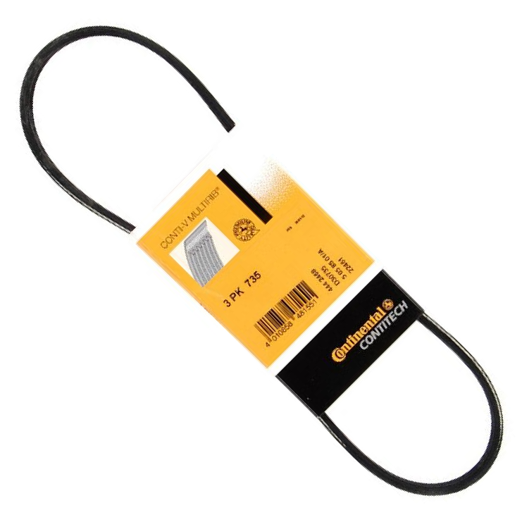 Correia de Acessórios PK 735X11mm para Peugeot 206 e Renault CLIO - Continental Contitech - 3PK735 - (4)