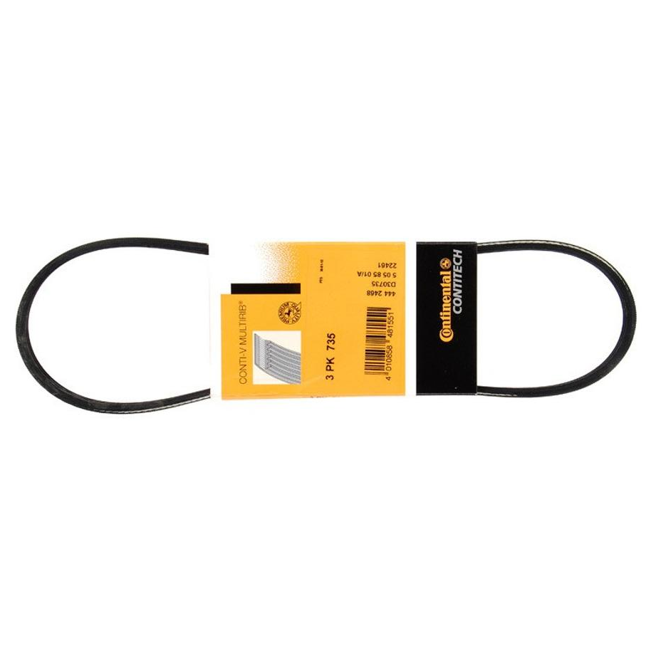 Correia de Acessórios PK 735X11mm para Peugeot 206 e Renault CLIO - Continental Contitech - 3PK735 - (5)