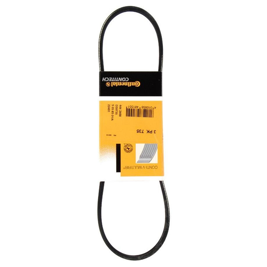 Correia de Acessórios PK 735X11mm para Peugeot 206 e Renault CLIO - Continental Contitech - 3PK735 - (6)