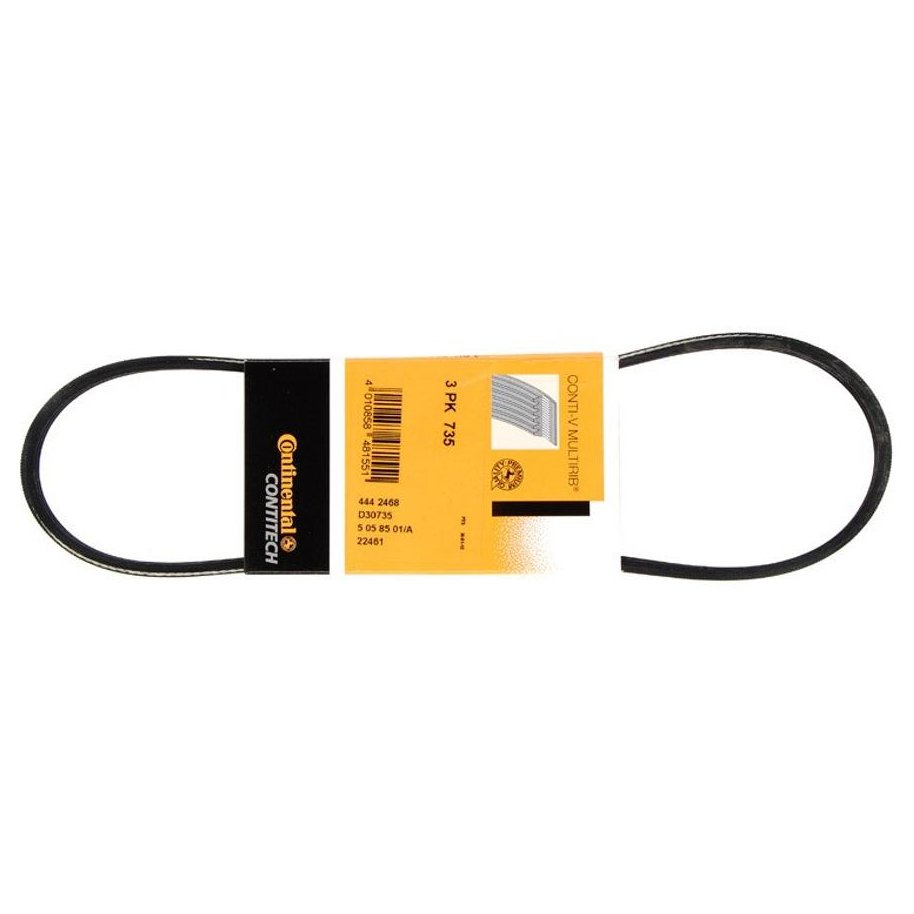 Correia de Acessórios PK 735X11mm para Peugeot 206 e Renault CLIO - Continental Contitech - 3PK735 - (7)