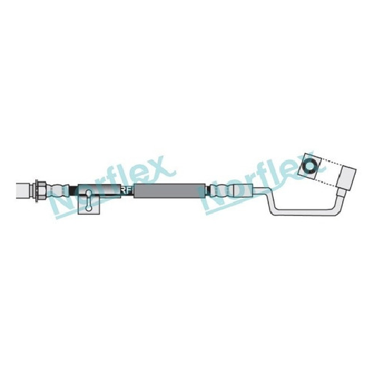 Mangueira Flexível de Freio Dianteiro - Norflex - 4072 - (1)