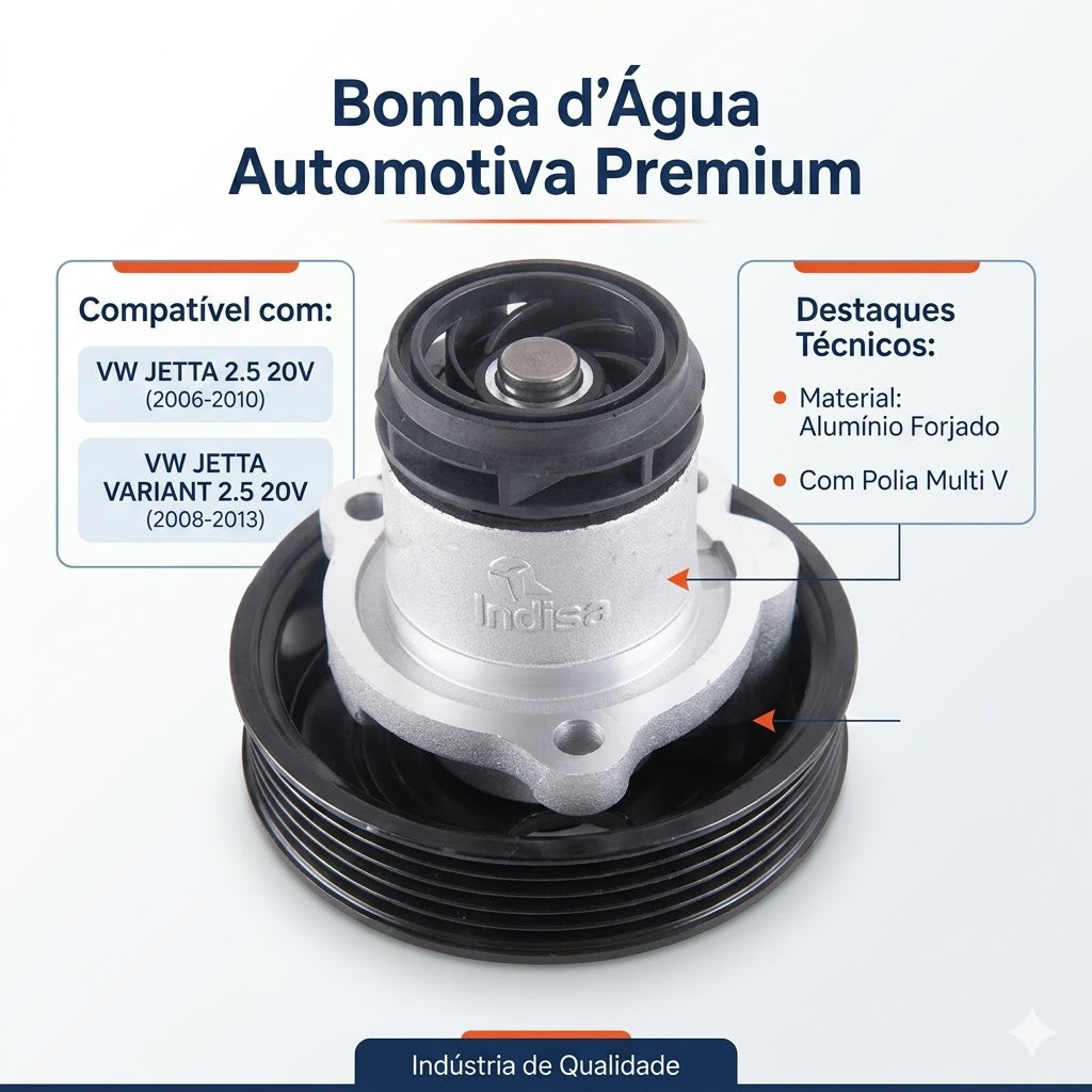 Bomba D'Água para Volkswagen Jetta e Jetta Variant - Indisa - 454502 - (2)
