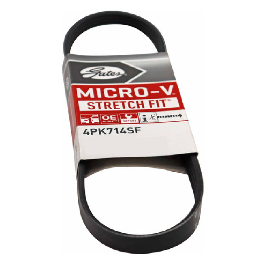 Correia de Acessórios Micro-V Elástica PK 714mm - GATES - 4PK0714SF - (1)