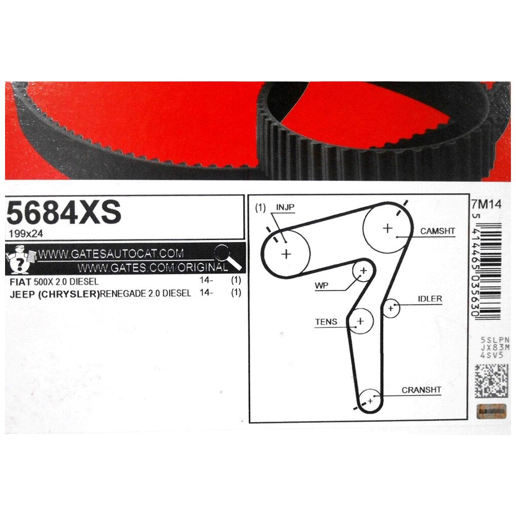 Correia Dentada Sincronizadora - Gates - 5684XS - (2)