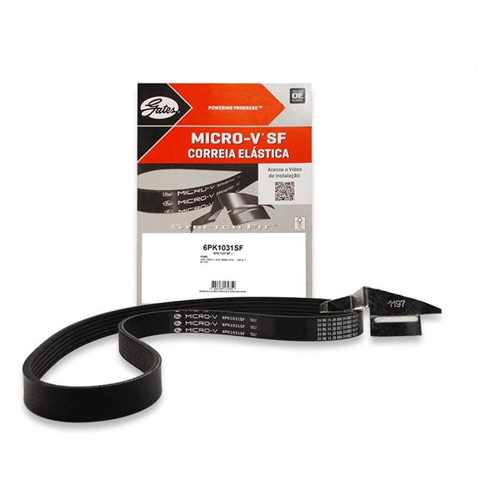 Correia de Acessórios Micro-V PK 6 Lâminas 1031mm - GATES - 6PK1031SF - (3)