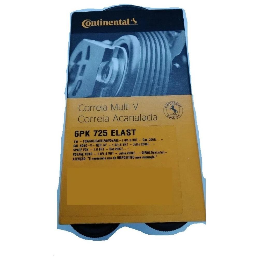 Correia Acessórios Modelo Multi V - Contitech - 6PK725 ELAST - (1)