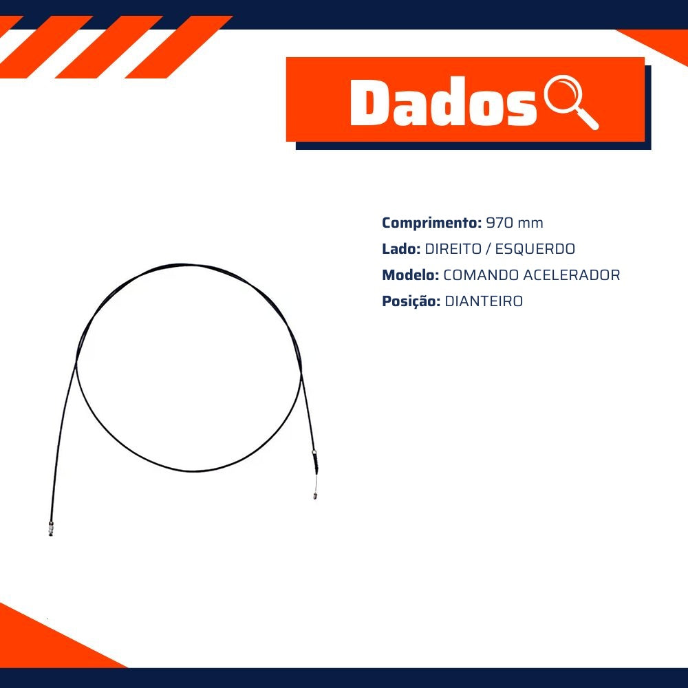 Cabo de Comando do Acelerador para Renault Megane e Megane Grand Tour - IKS - 71135 - (1)