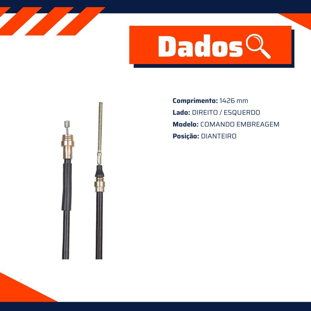 Cabo de Comando da Embreagem para Renault Trafic - IKS - 7361 - (2)