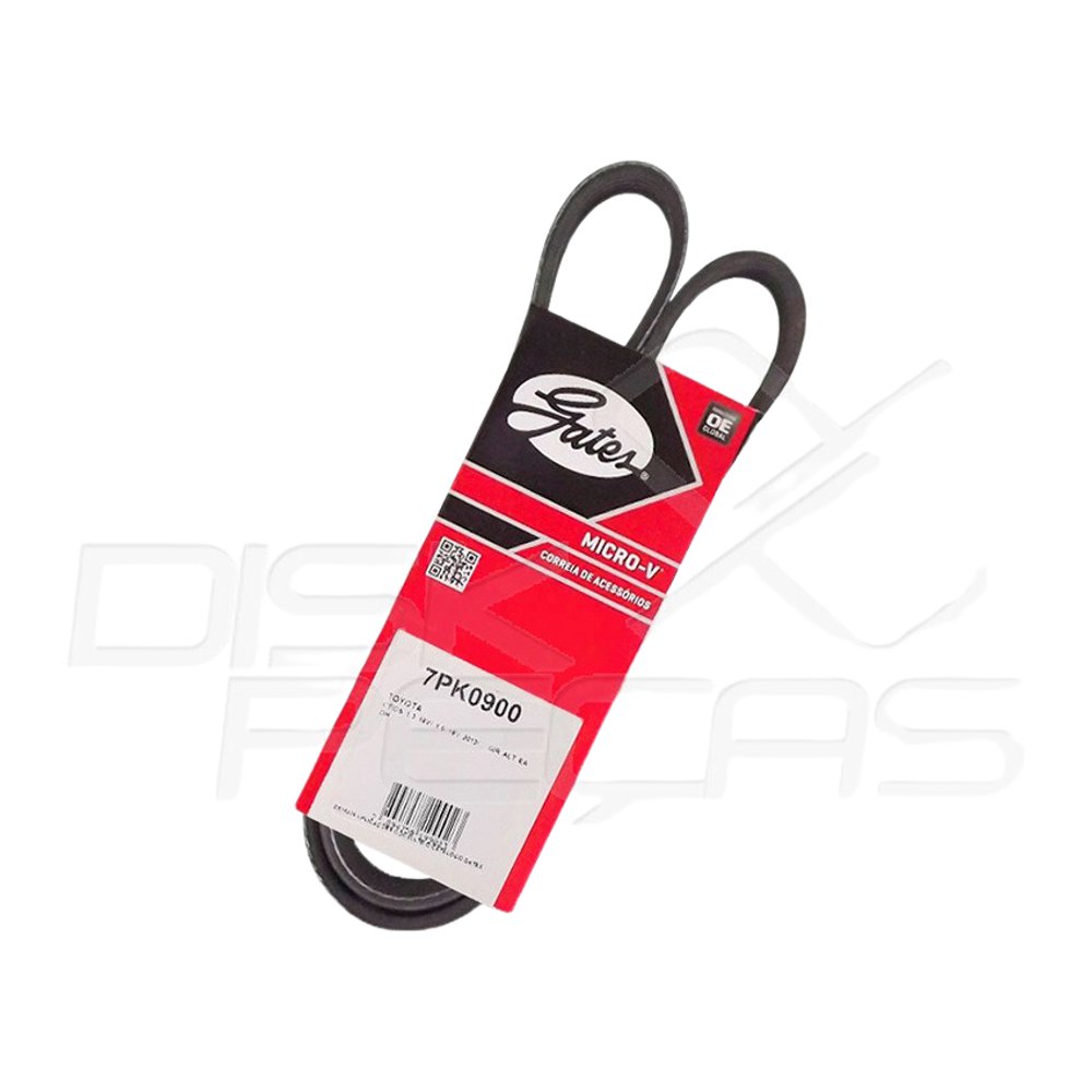 Correia de acessórios Micro V - GATES - 7PK0900 - (1)