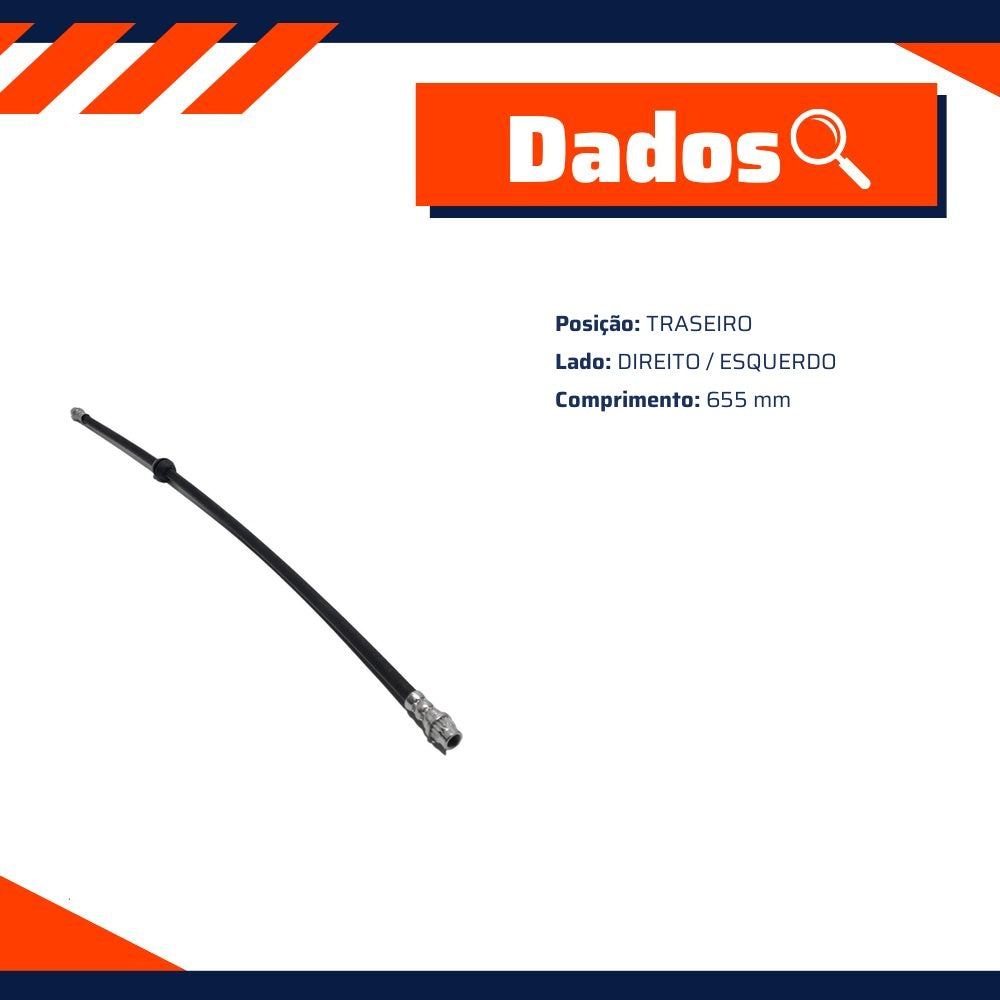 Mangueira Flexível de Freio Traseiro para Renault Master - Norflex - 8234 - (1)
