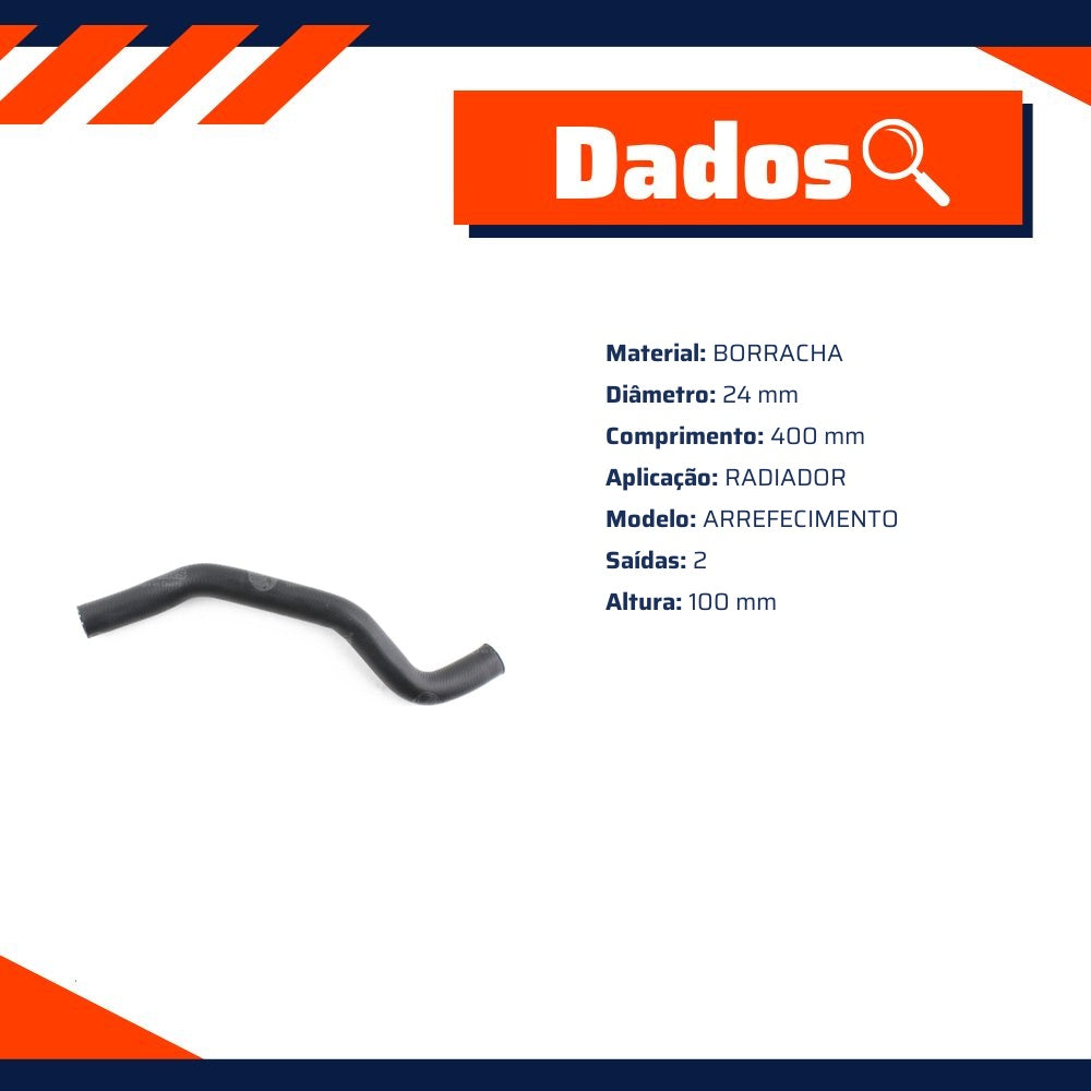 Mangueira do Radiador para Ford Ka - Cauplas - 905628 - (2)