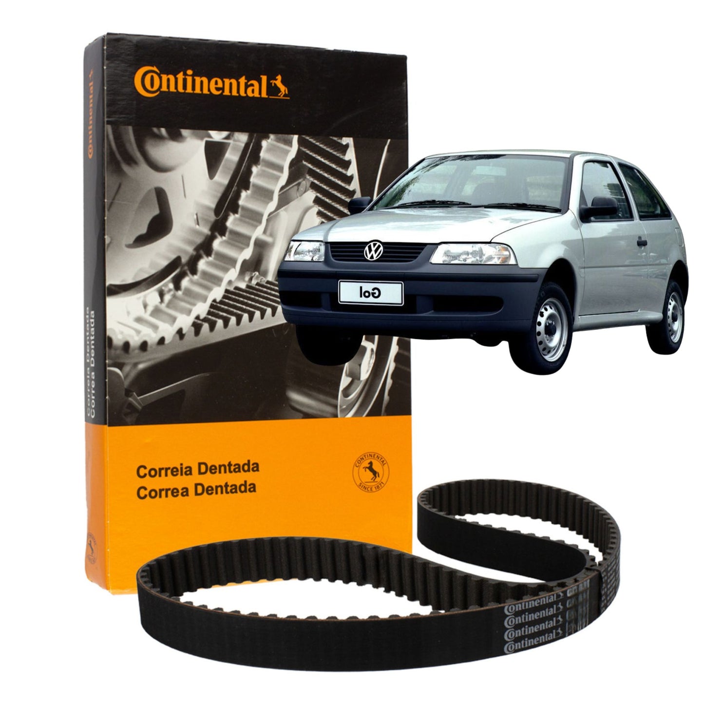 Correia Dentada Sincronizadora para Volkswagen Gol e Saveiro - Continental Contitech - CT 846 - (1)