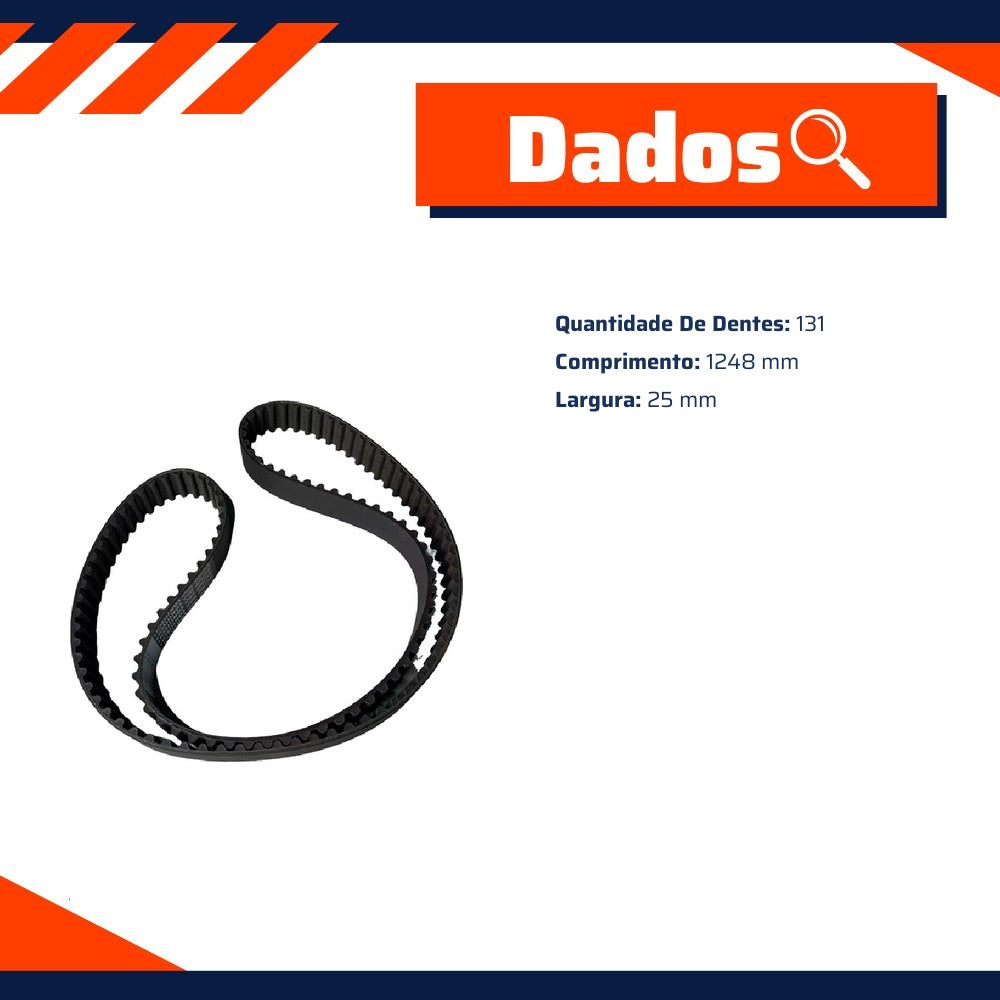Correia Dentada Sincronizadora - Contitech - CT728 - (2)