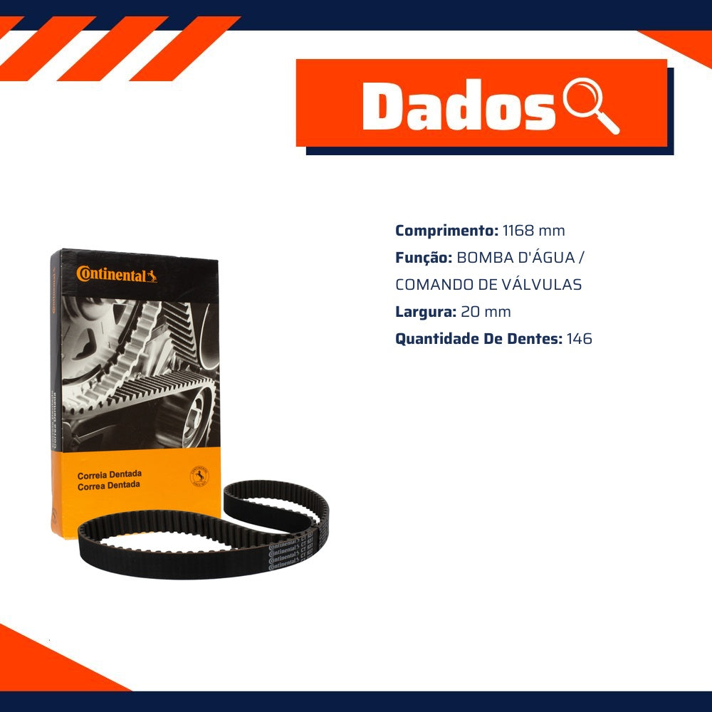 Correia Dentada Sincronizadora - Contitech - CT866 - (1)