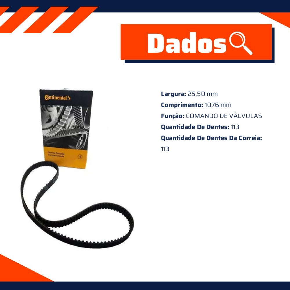 Correia Dentada Sincronizadora - Contitech - CT937 - (8)