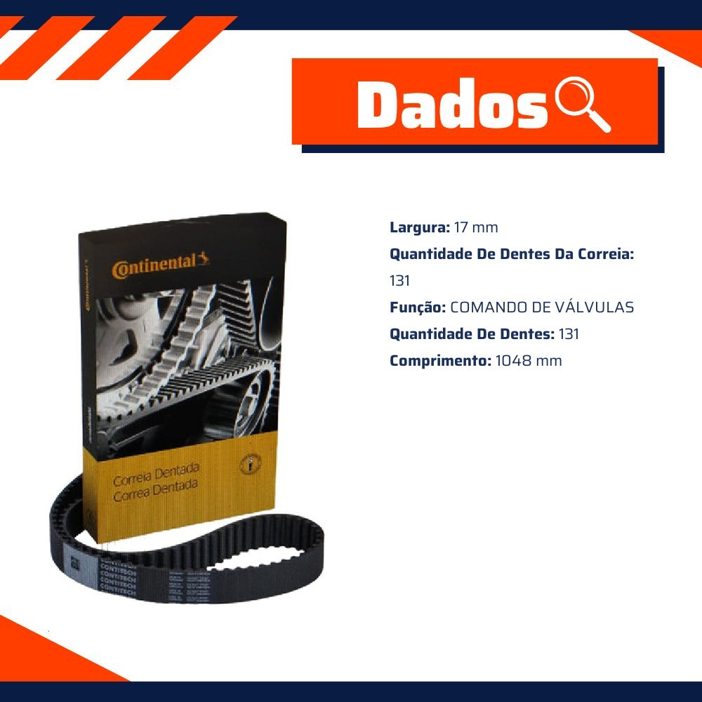 Correia Dentada Sincronizadora - Contitech - CT964 - (2)