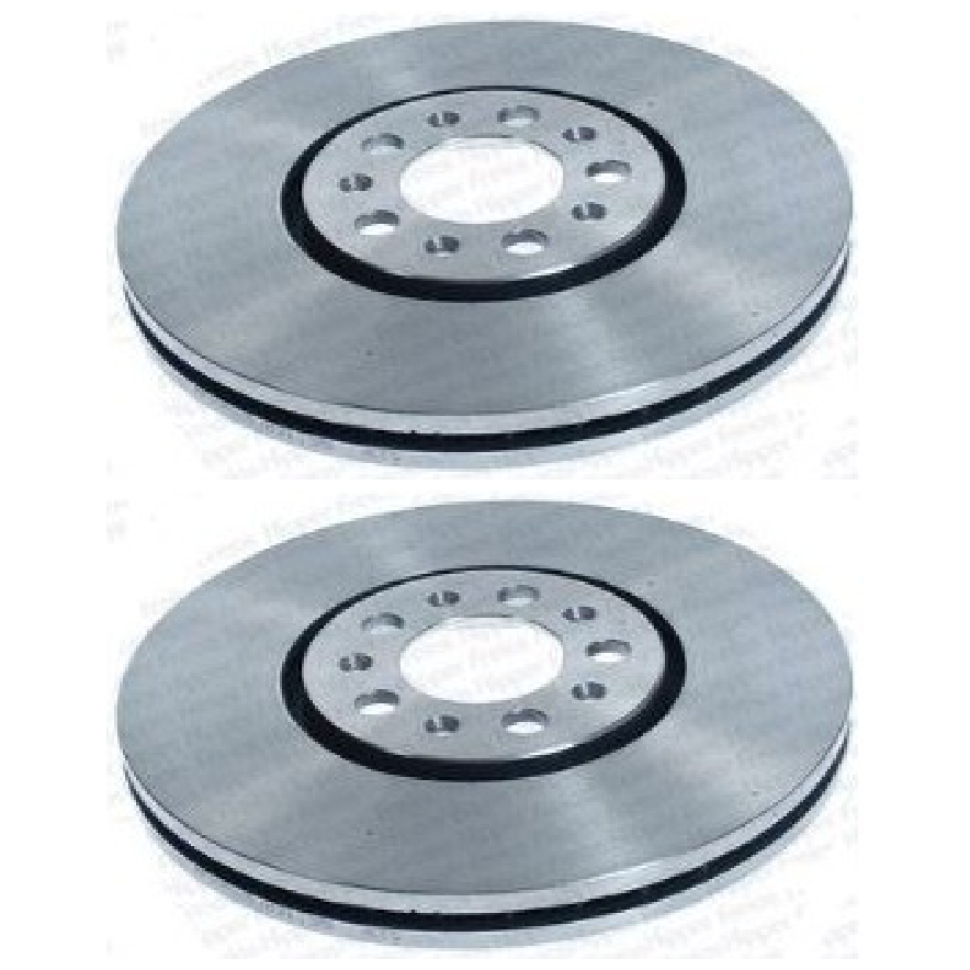 Par Disco de Freio Dianteiro Ventilado - MDS - D301B - (1)