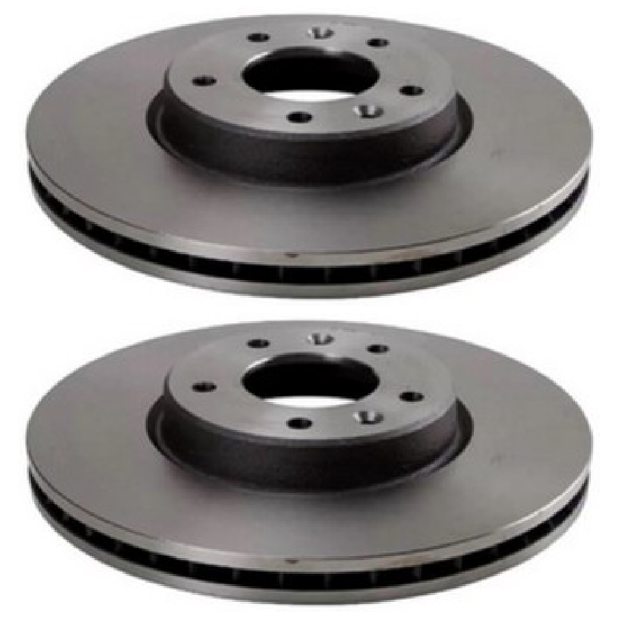 Par Disco de Freio Dianteiro Ventilado - MDS - D34 - (1)