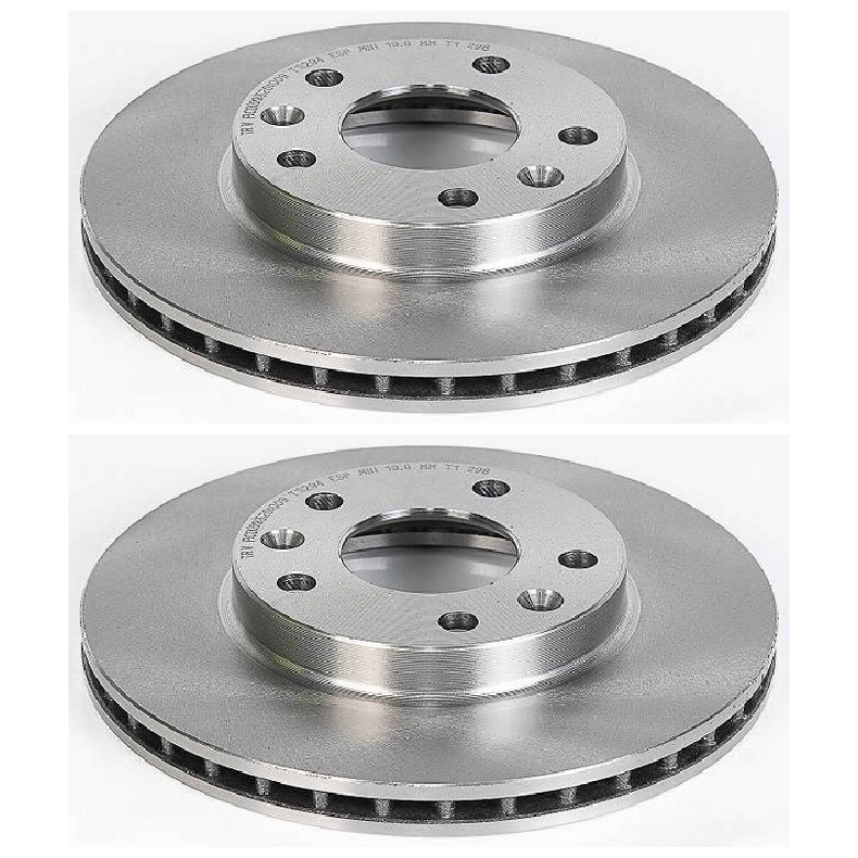 Par Disco de Freio Dianteiro Ventilado - MDS - D705B - (1)