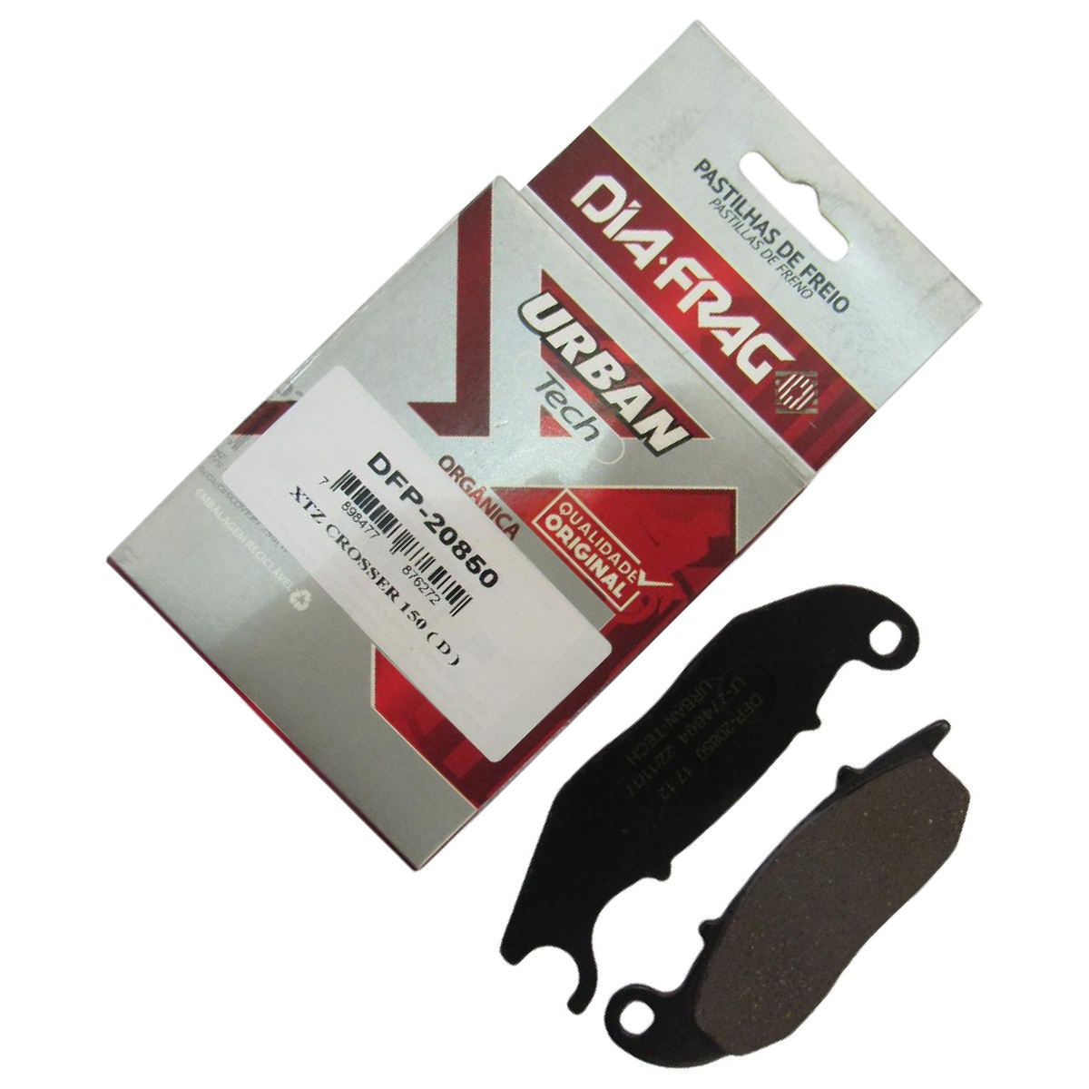 Pastilha de Freio Dianteira para Yamaha XTZ 150 CROSSER e XTZ 250 LANDER - Dia-Frag - DFP-20850 - (8)