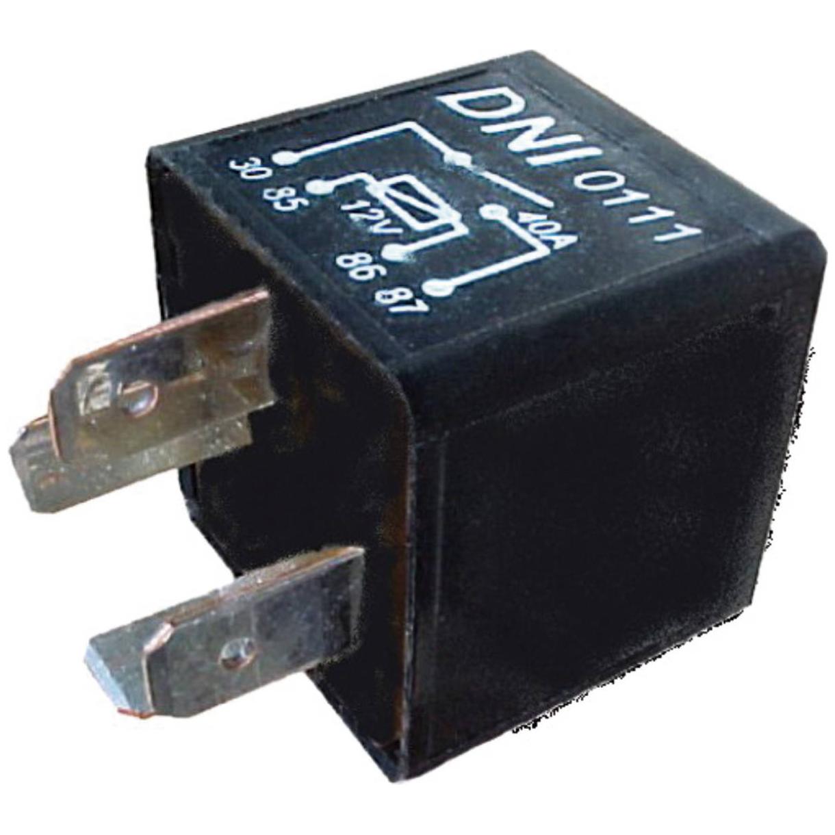 Relê Auxíliar 12V 4 Terminais - DNI - 0111 - (1)