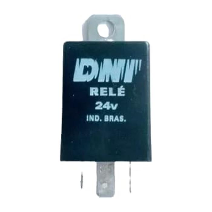 Relê 4 Conexões 24V com Suporte - DNI - 0304 - (1)
