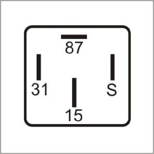 Relê de Parada 24V 4 Terminais com Suporte - DNI - 0311 - (2)