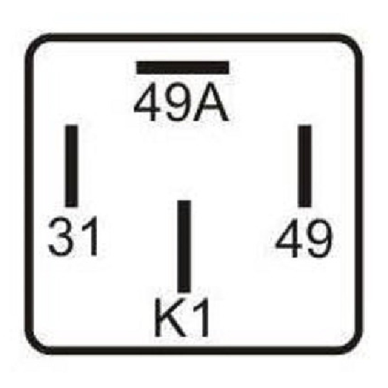 Relê Comando Pisca 24V - DNI - 0424 - (2)