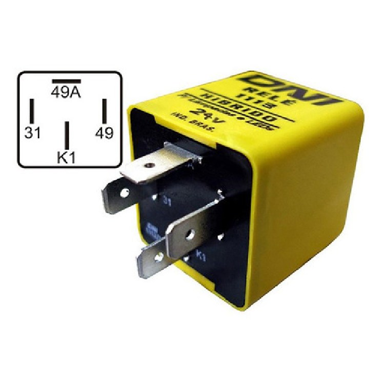 Relé 24V Híbrido para Lanternas de LED e Comuns - DNI - 1113 - (2)