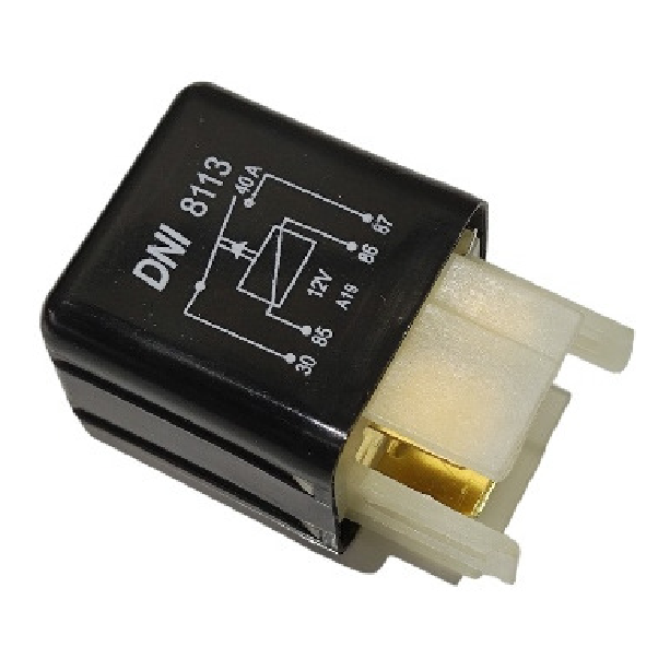 Relê Auxiliar 12V 4 Conexões Plástico - DNI - 8113 - (1)