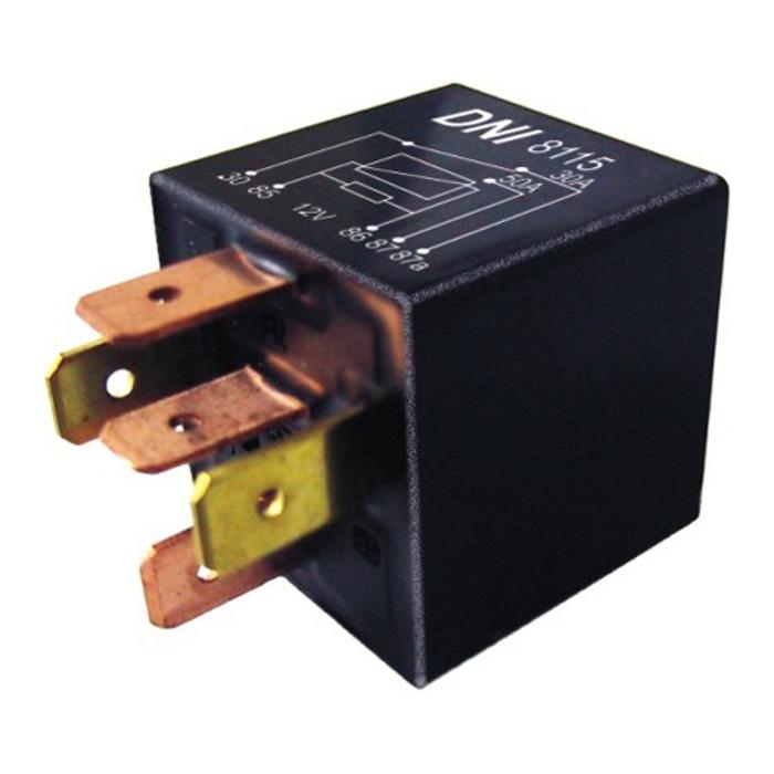 Relé Auxiliar 12V 5 Pinos 50A 30A Reversor Universal - DNI - 8115 - (1)