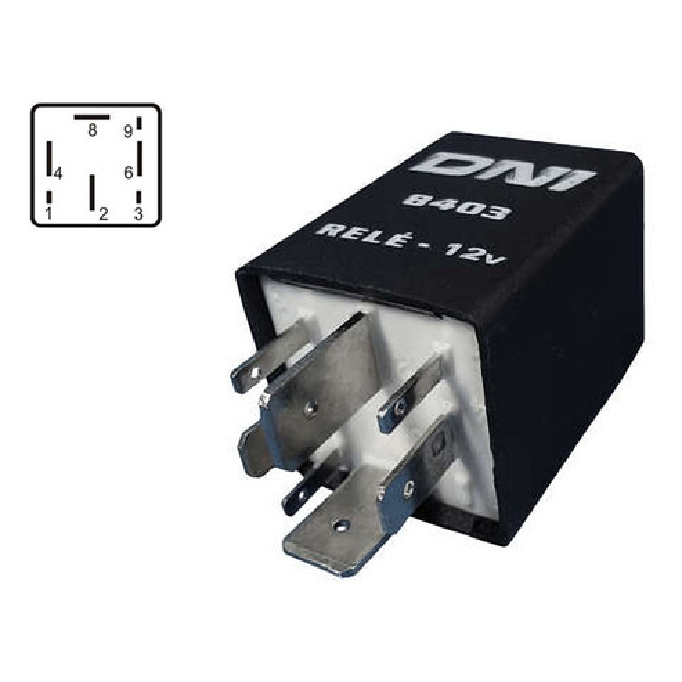 Relê 12V Bomba Combustível - DNI - 8403 - (1)
