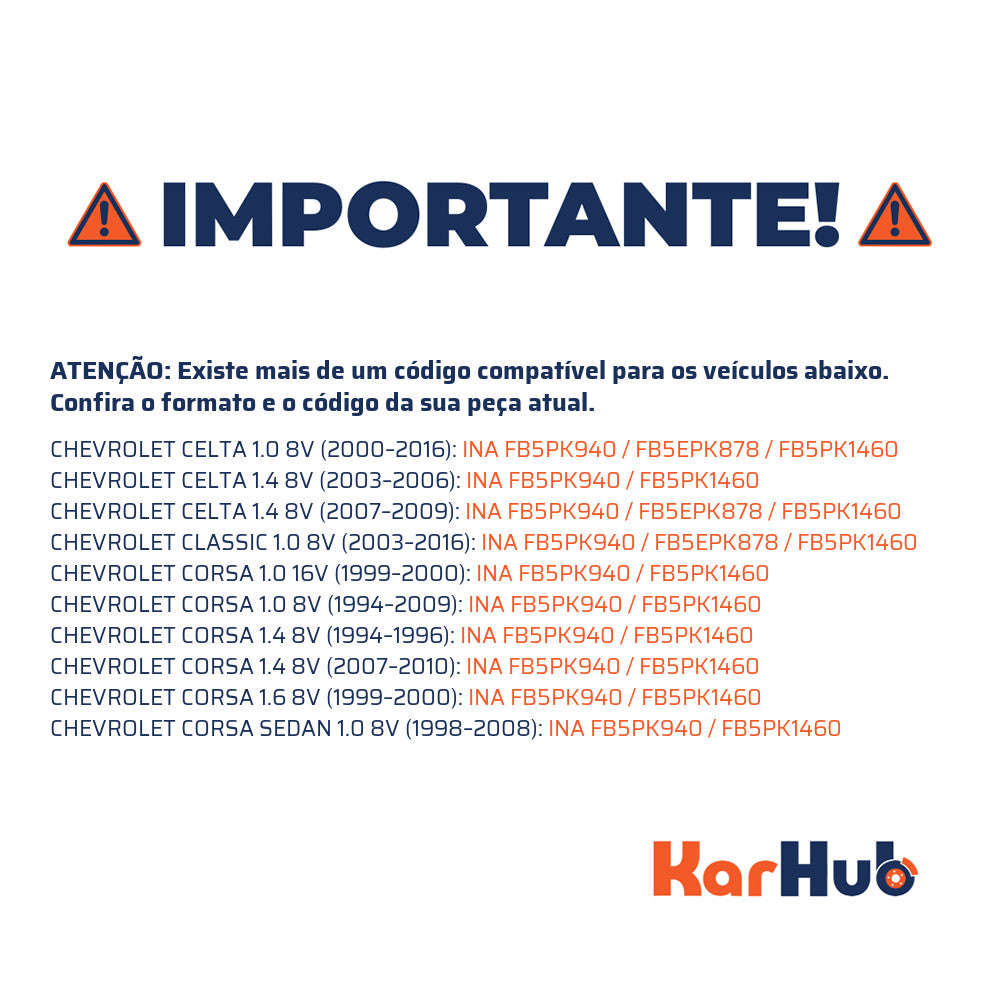 Correia de Acessórios FEAD 940mm - INA - FB5PK940 - (3)
