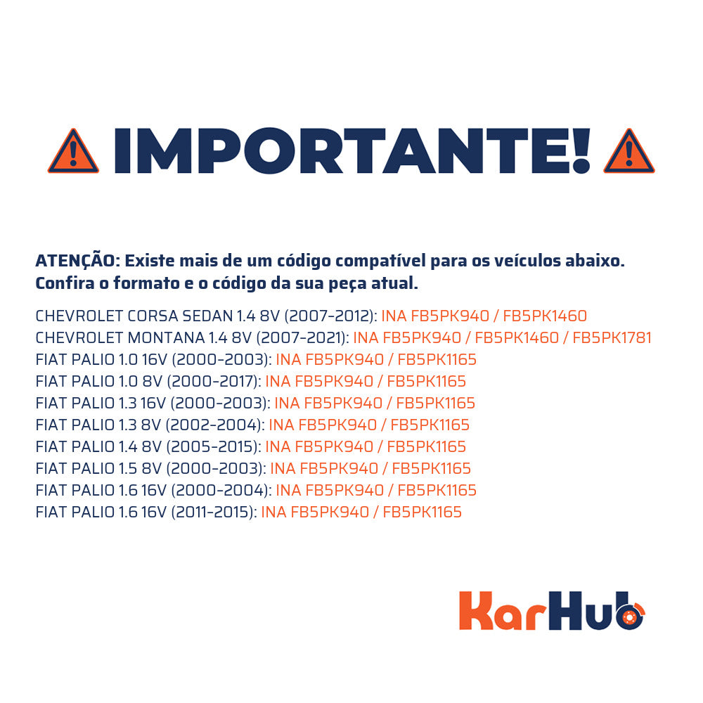 Correia de Acessórios FEAD 940mm - INA - FB5PK940 - (4)