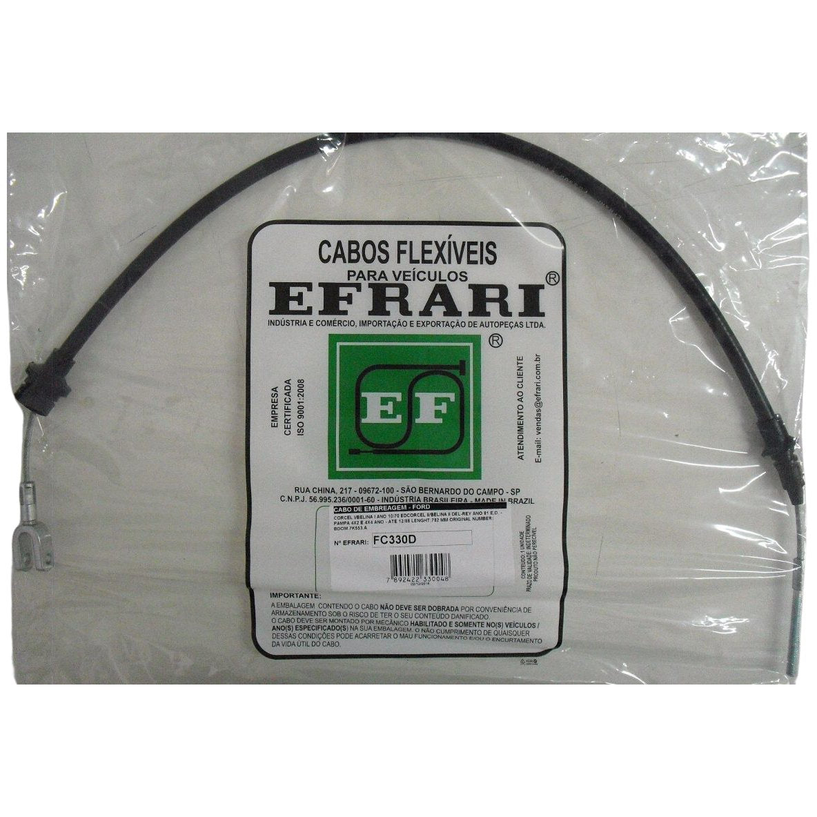 Cabo de Comando da Embreagem - Efrari - FC330D - (2)
