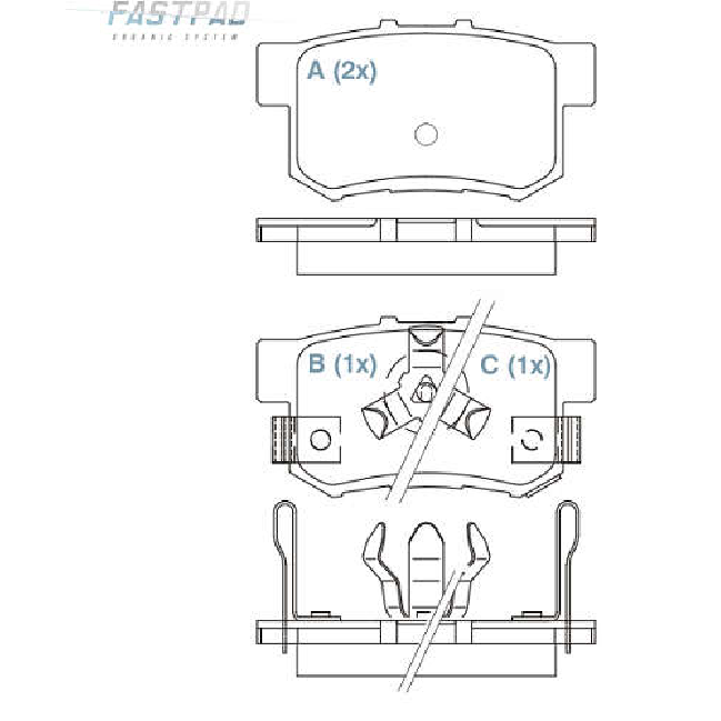 Pastilha de Freio Traseira - WILLTEC - FP126 - (1)