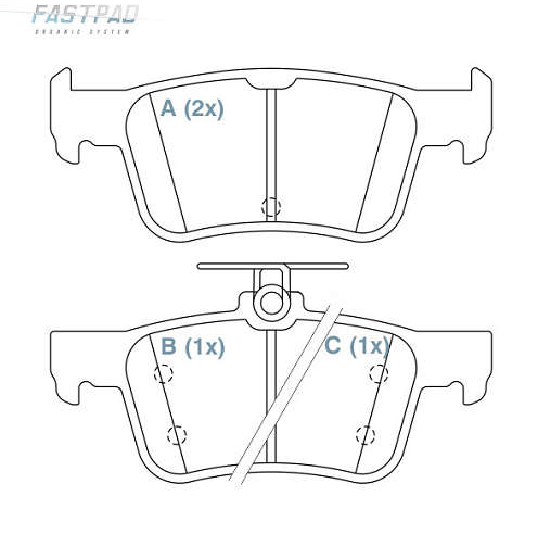 Pastilha de Freio Traseira - WILLTEC - FP180 - (1)