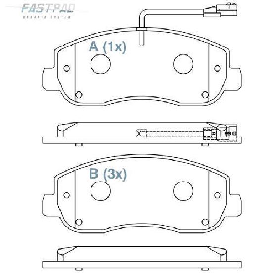 Pastilha de Freio Dianteira - WILLTEC - FP188 - (1)