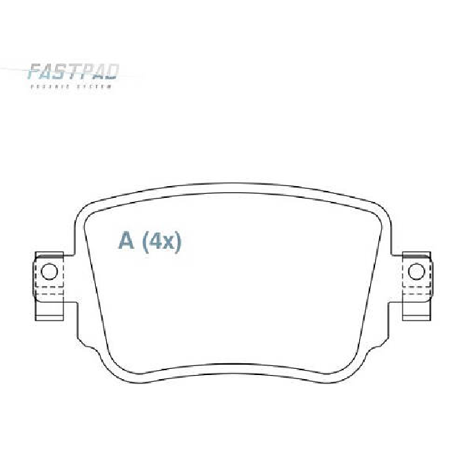 Pastilha de Freio Traseira - WILLTEC - FP263 - (1)