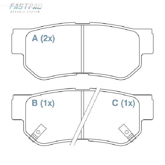 Pastilha de Freio Traseira - WILLTEC - FP583 - (1)